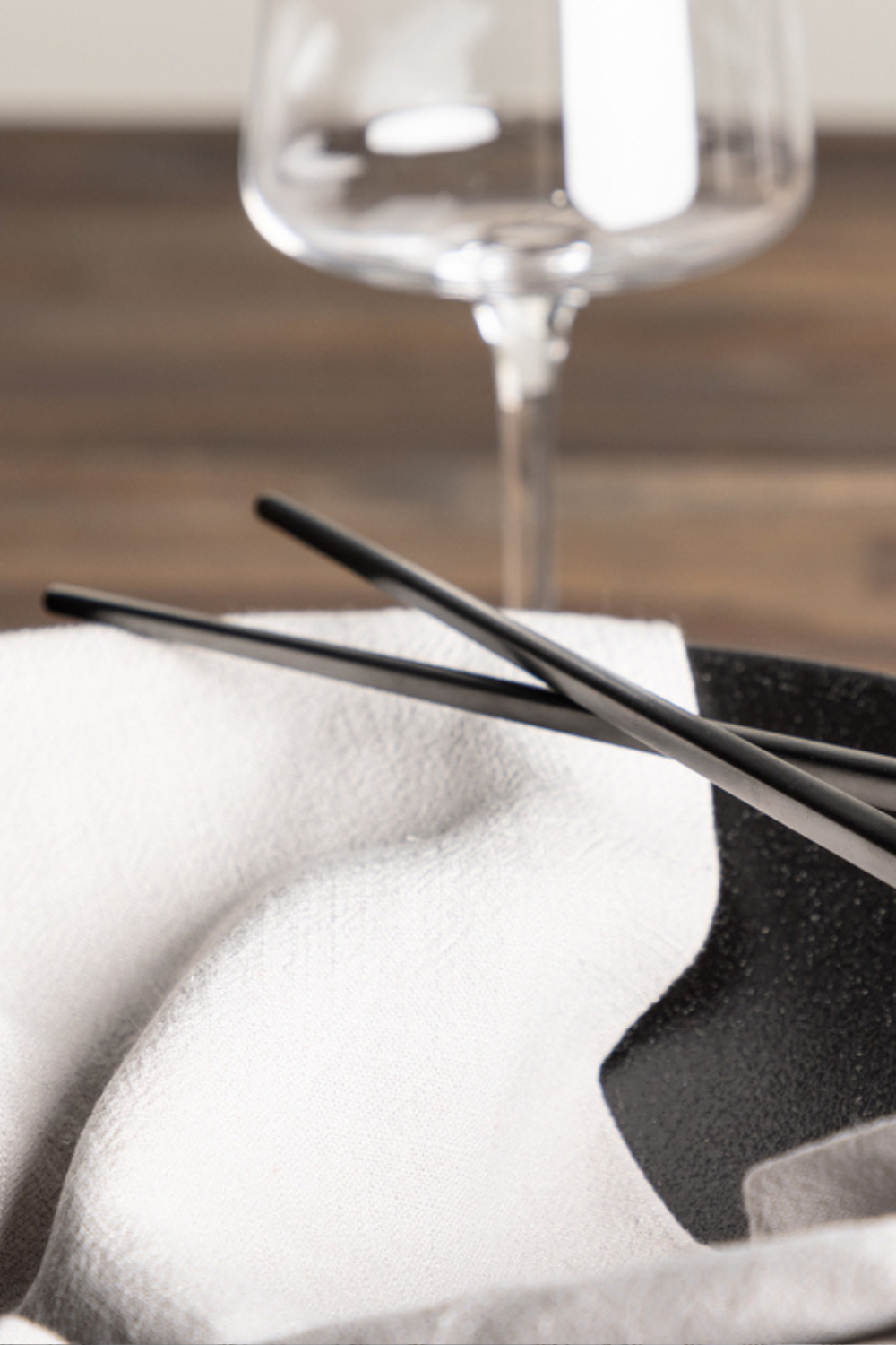 Wabi Sabi Palillos 6-Pack Negro