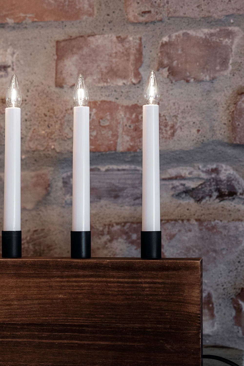 Albero adventskandelaar bruin 41 cm