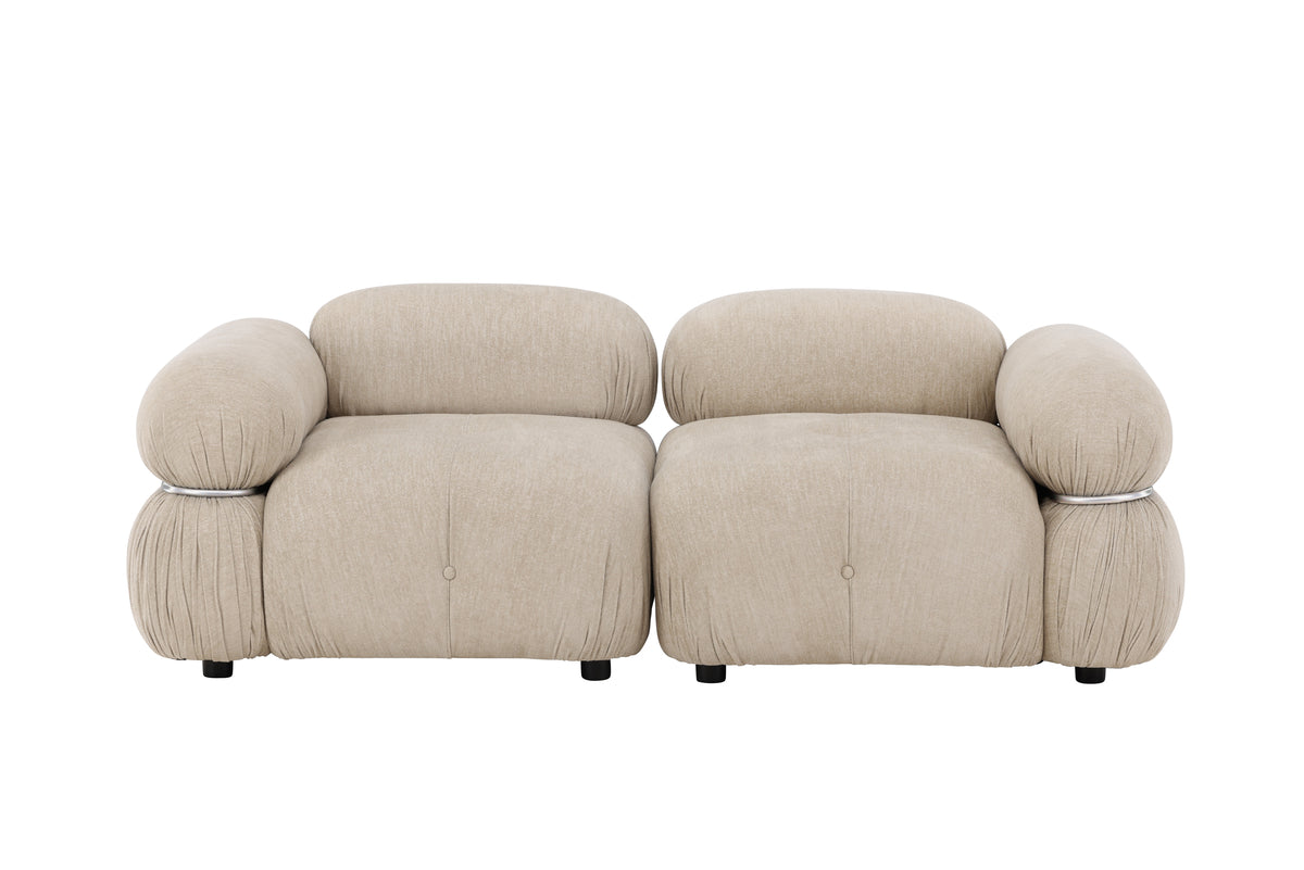 Mika två Soffmodul Beige