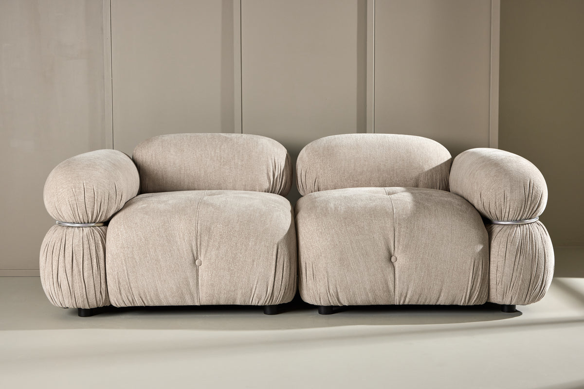 Mika två Soffmodul Beige