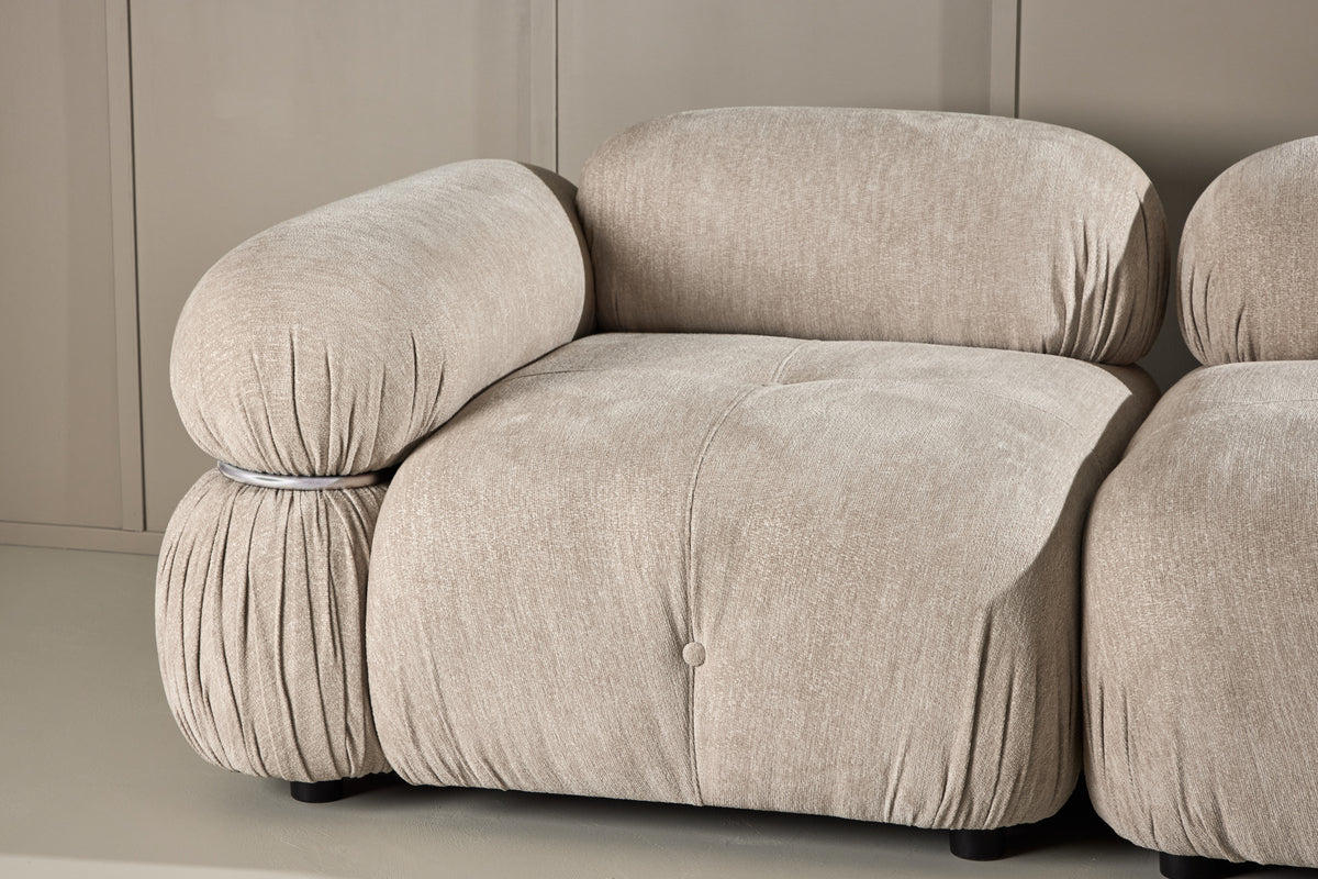 Mika två Soffmodul Beige
