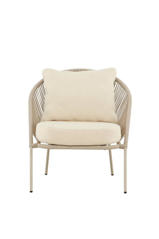 Lindos Loungefåtölj Beige
