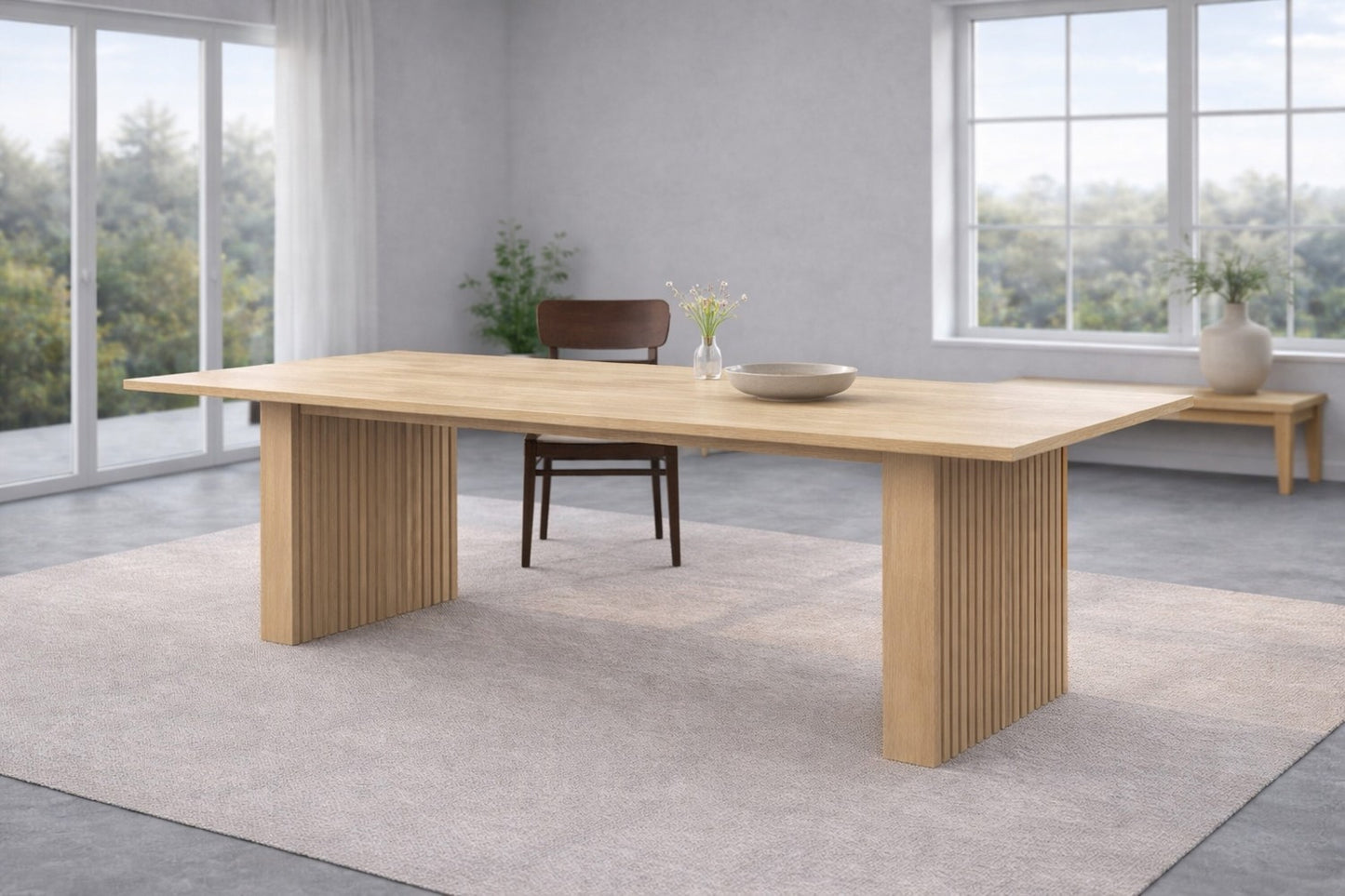 Humle Rektangulära Matbord 200 X 100 Natur