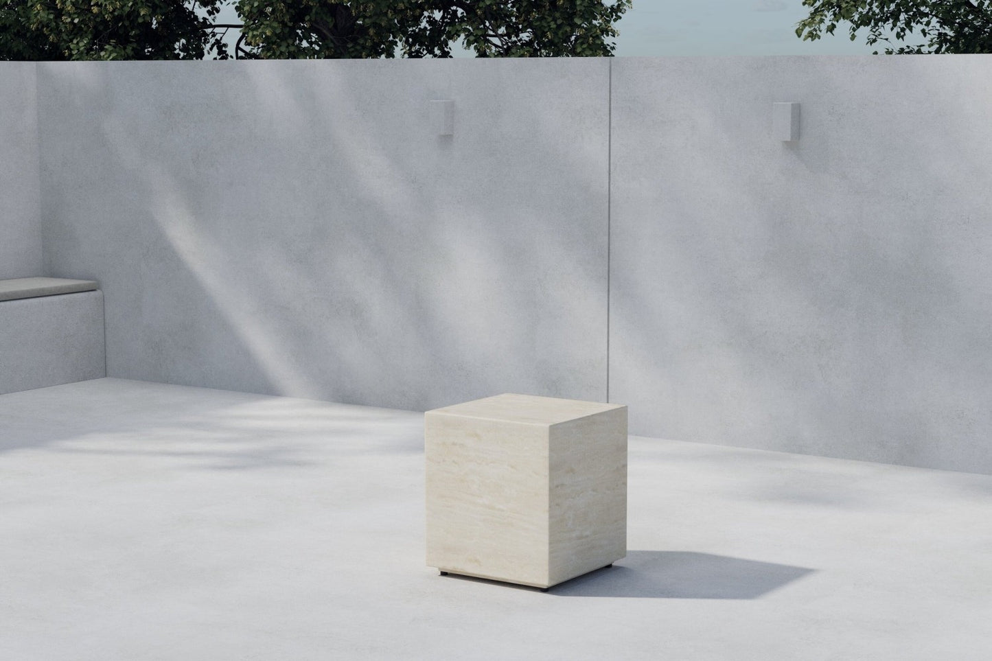 Lissabon Sidobord 40 X 40 X 45 Beige