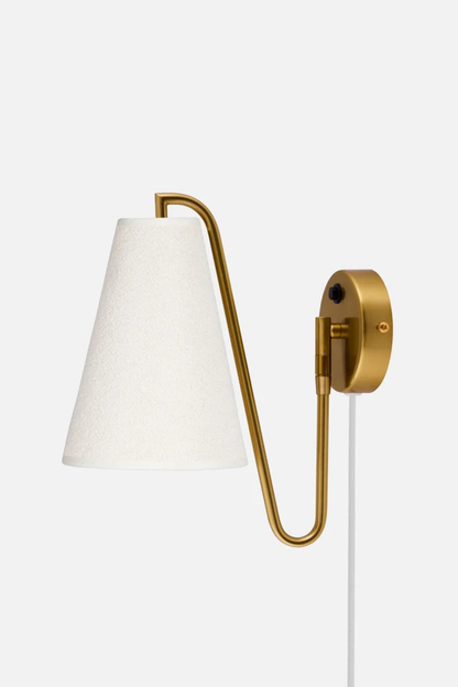 Vägglampa Lou Mässing
