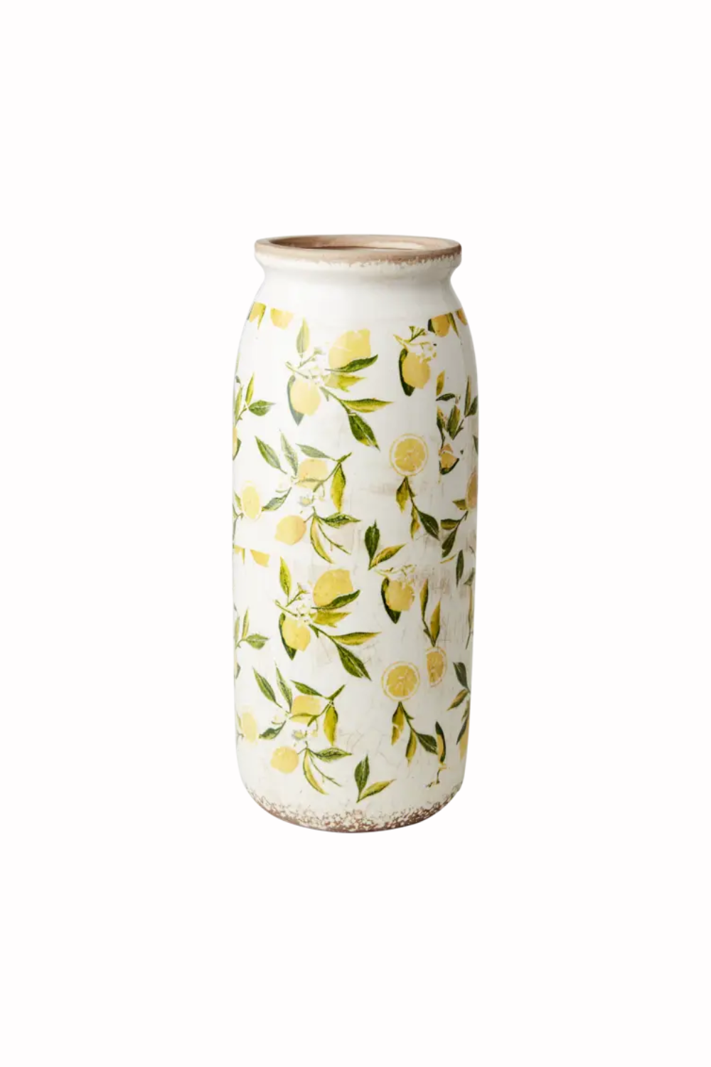 LEMONA Urna L, Vit/grön/gul