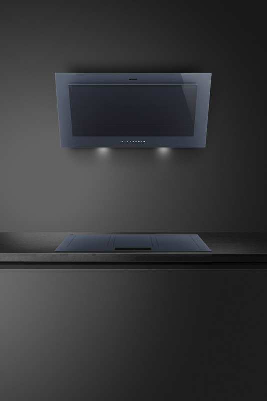 Väggmonterad köksfläkt 90 cm | Neptune Grey