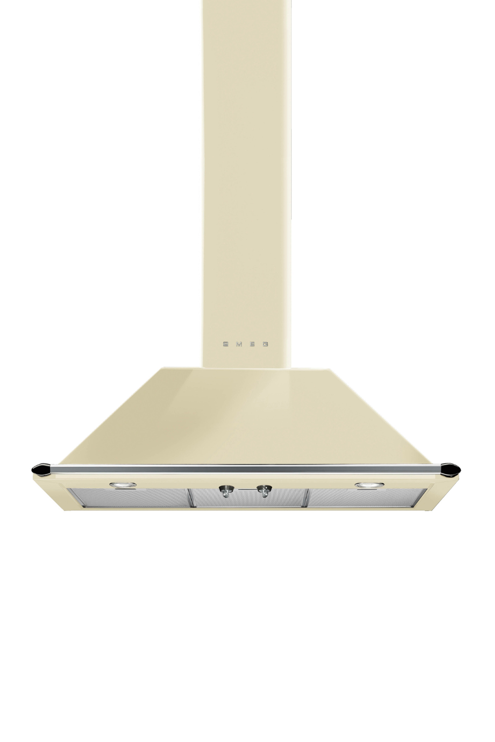 Väggmonterad köksfläkt 90 cm | Creme