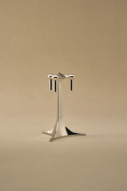 STOFF Nagel krom ljusstake