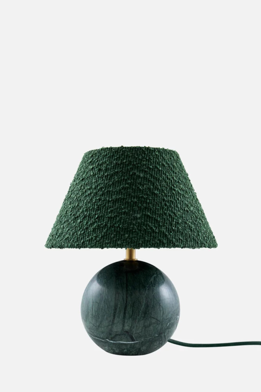 Bordslampa Castello 24cm Mörkgrön marmor