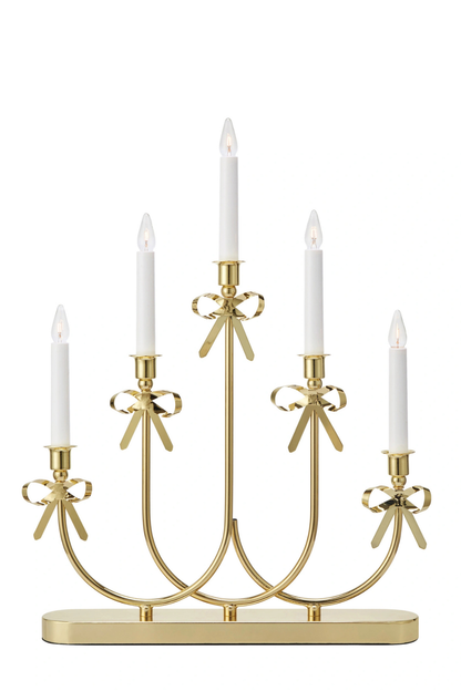 Eira Adventsljusstake Rosett Mässing