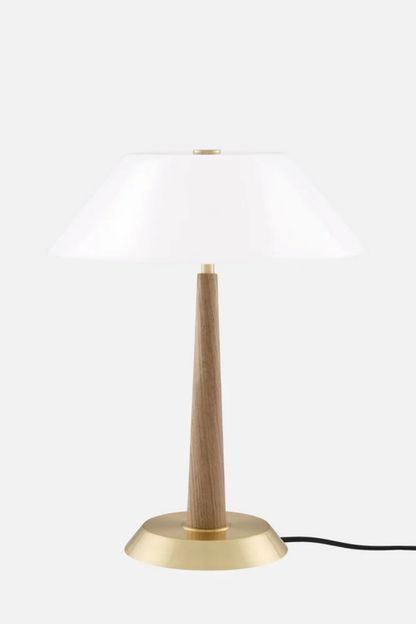 Bordslampa Ligna 29 Ek/råmässing