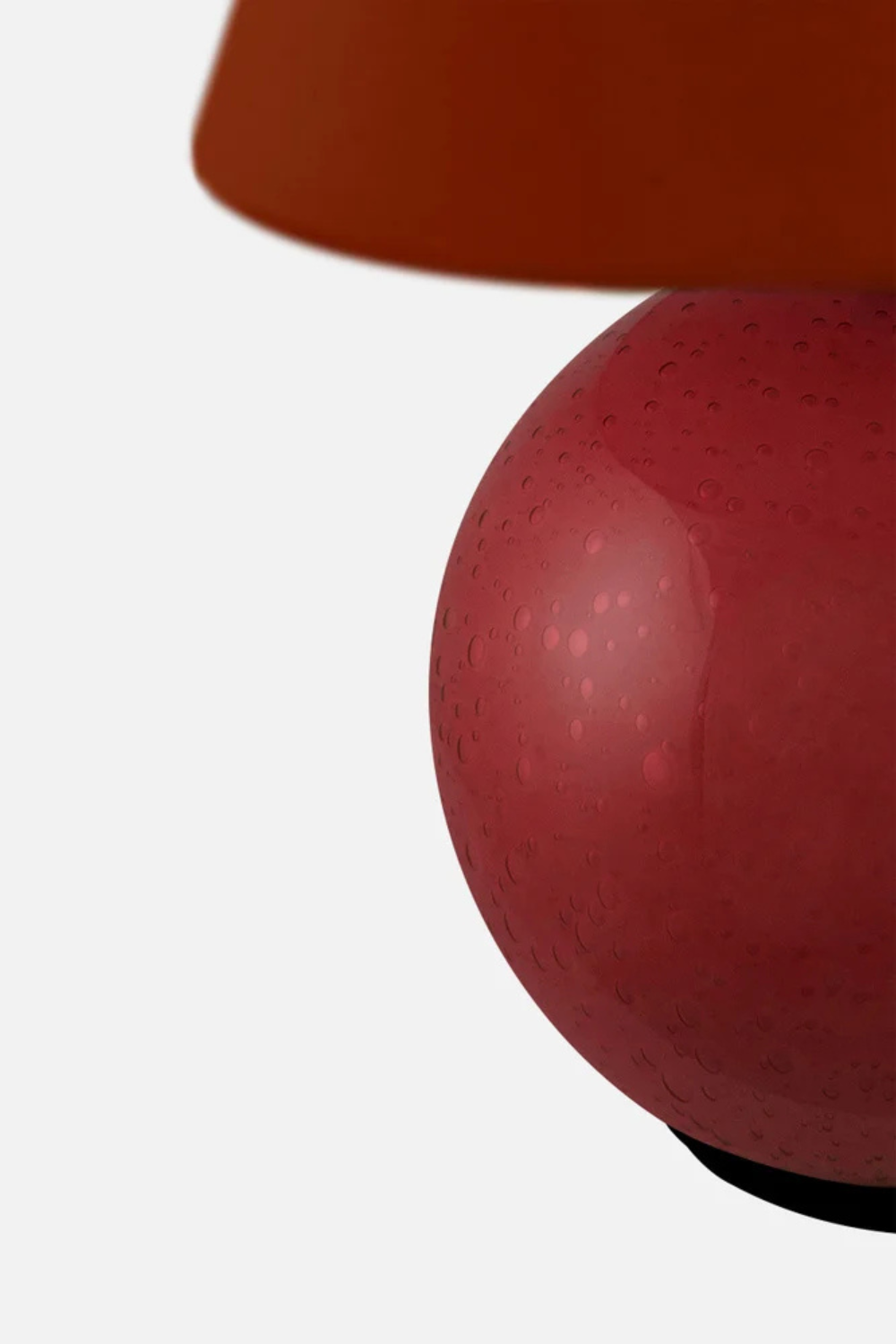 Portabel Bordslampa Iris 16cm Burgundy