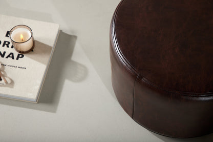 Eastport Pouf Brown