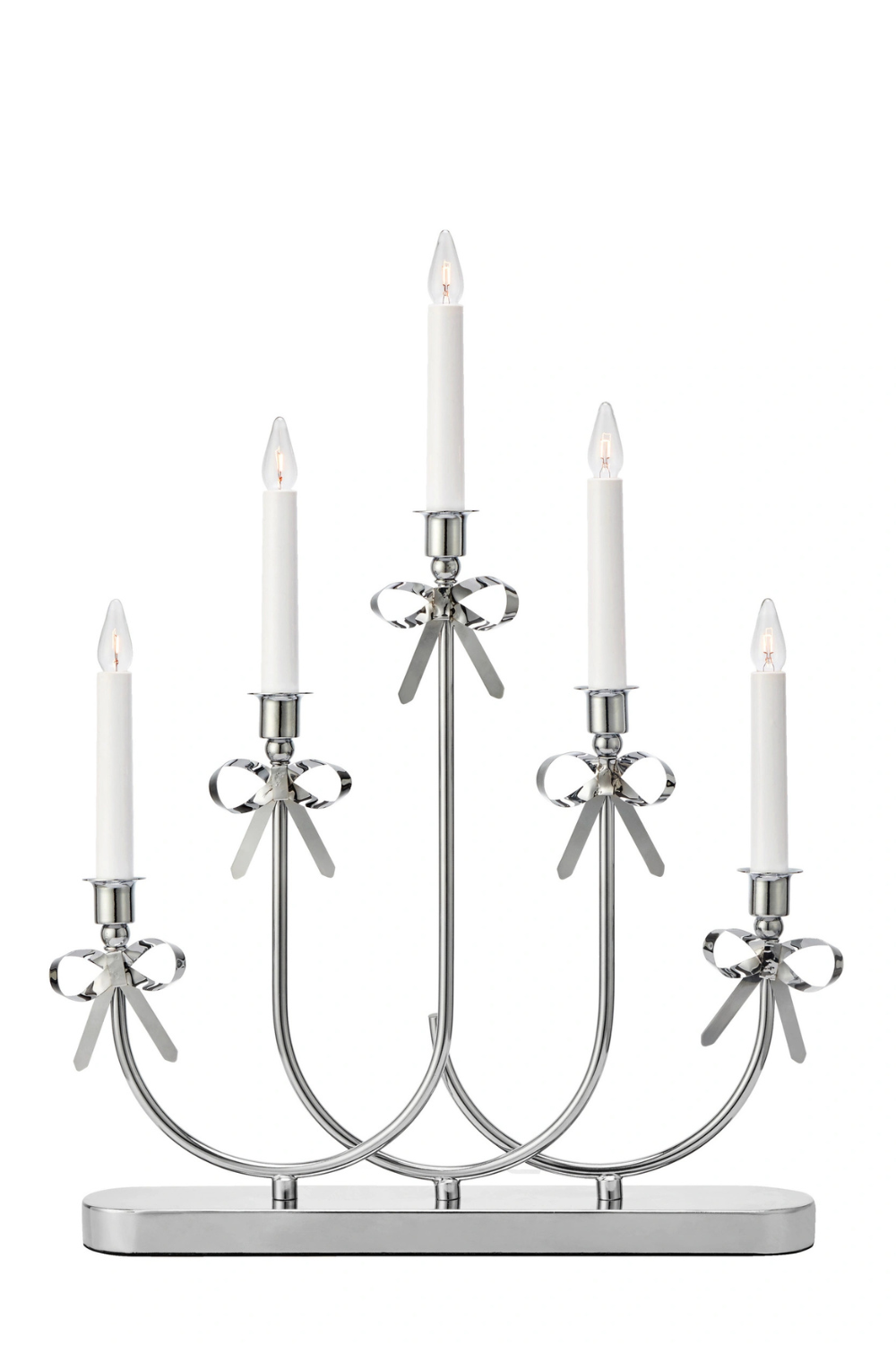 Eira Adventsljusstake Rosett Krom