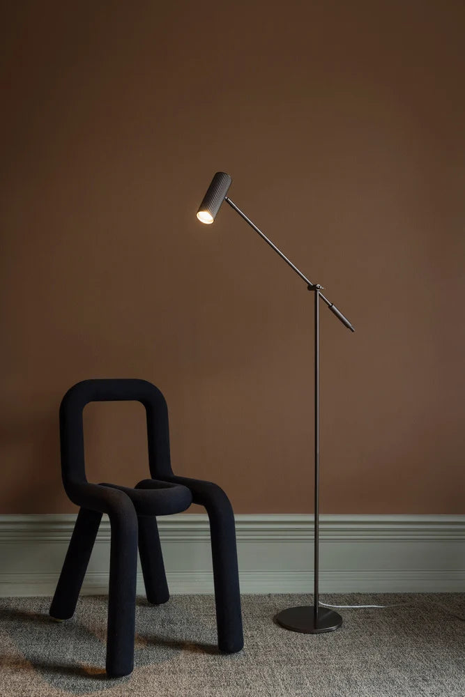 Golvlampa Hubble Read Brons