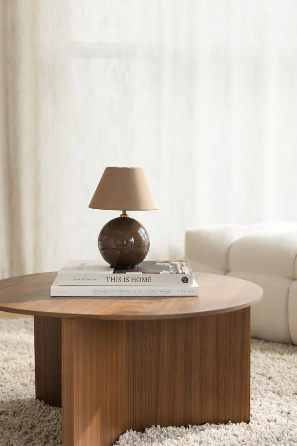 Portabel Bordslampa Iris 16cm Mocha
