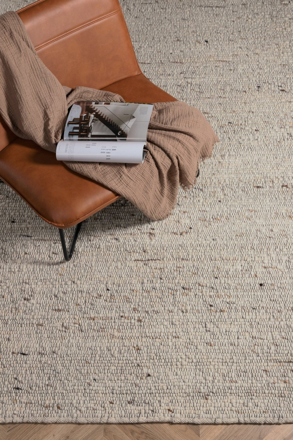 Loump Rektangulär Matta 230 x 160 Beige