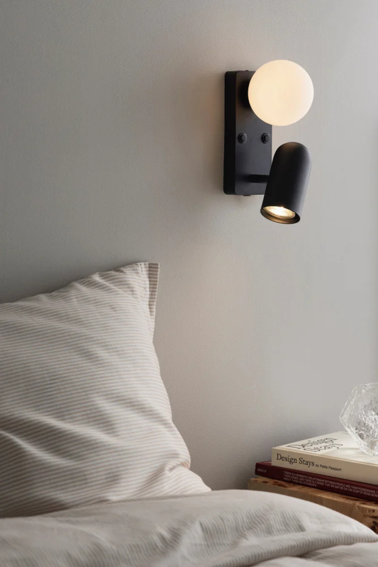Wandlamp Doppio Zwart