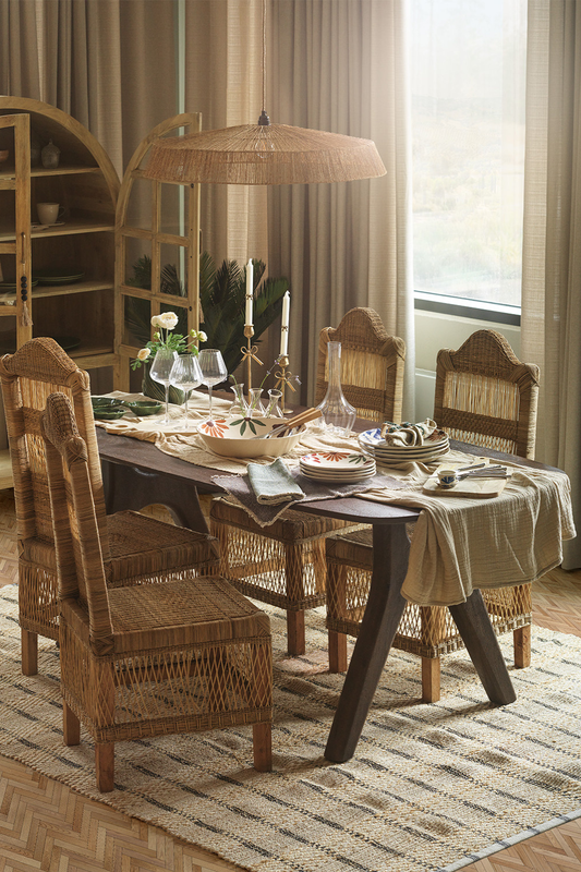 Tribe stol - Natur Hög rygg