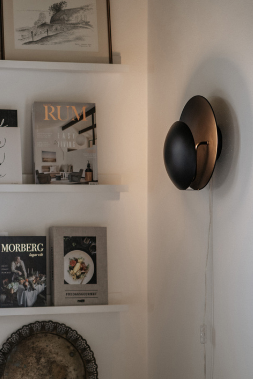 Orbit Vägglampa Svart