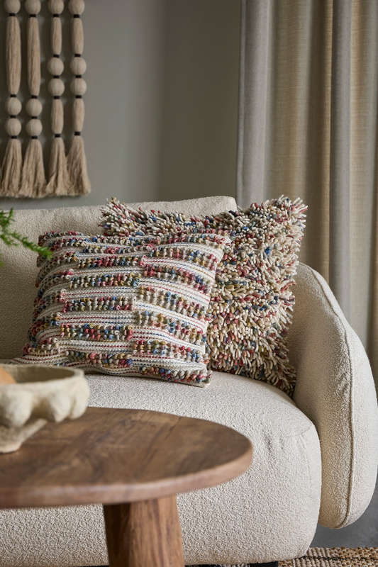 Milla väggdekoration Natur/mörkröd