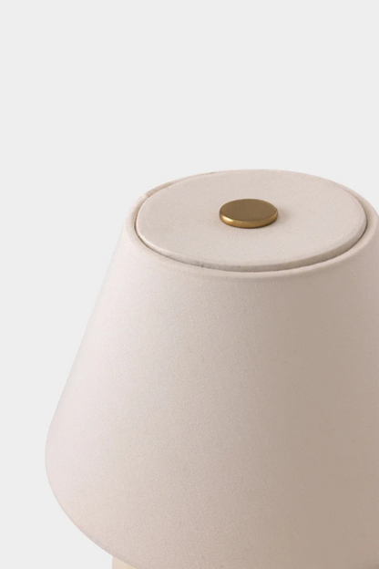 Portabel Bordslampa Iris 16cm Creme