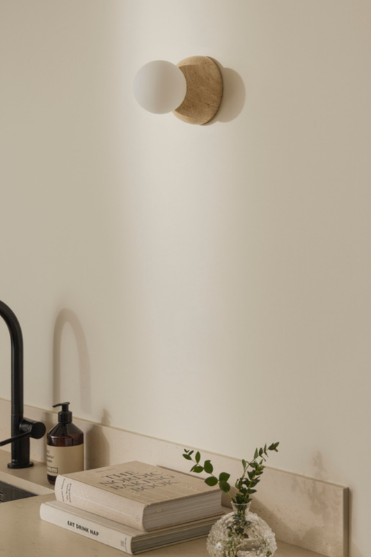 Förhandsboka Torrano Vägglampa /Taklampa Travertin 13cm