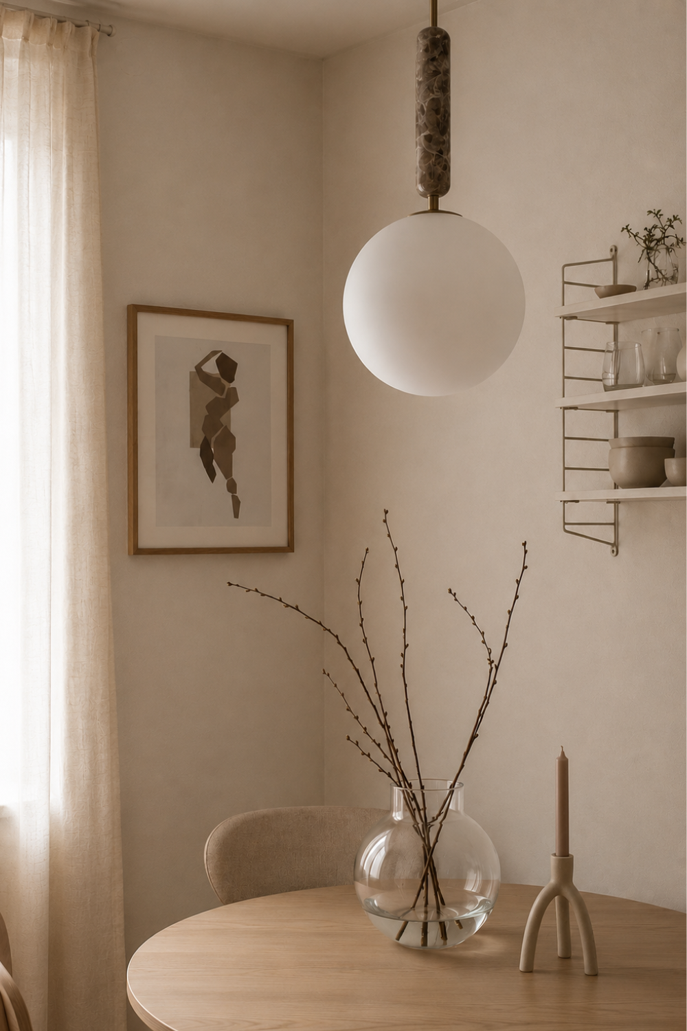 Förhandsboka Torrano Pendellampa Brun 30 cm
