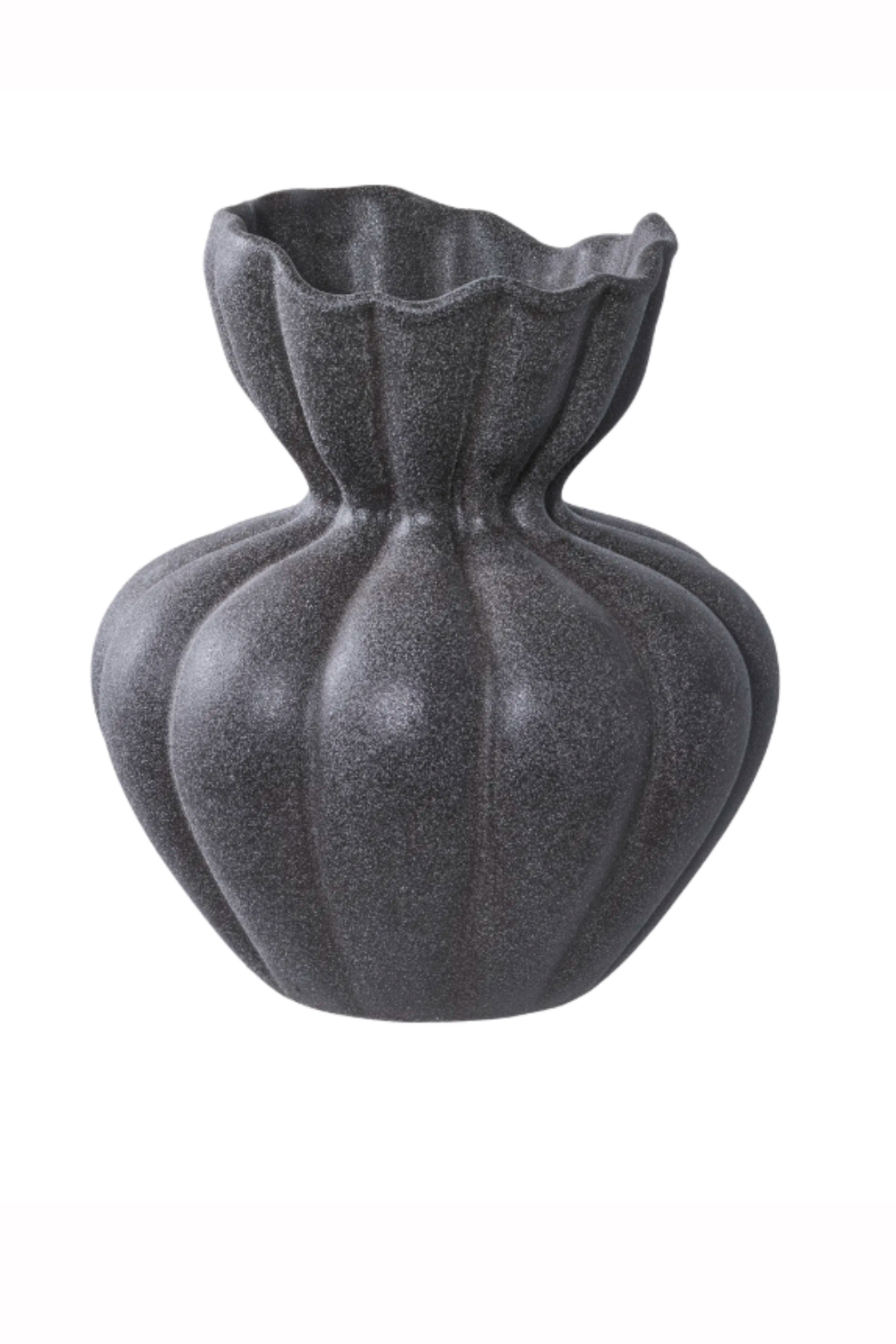 Black Ceramic Vase