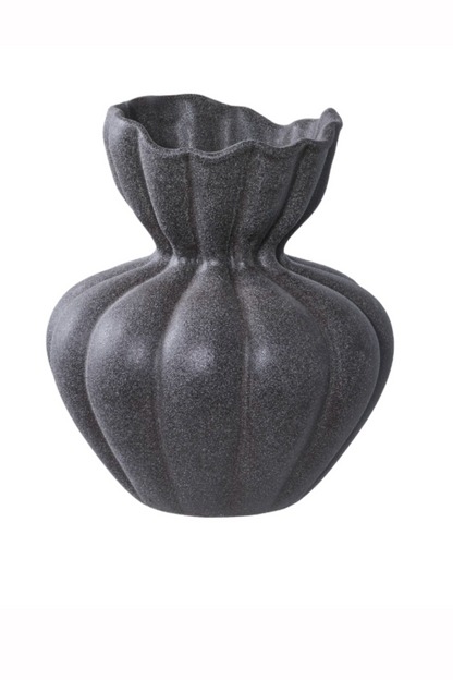 Black Ceramic Vase