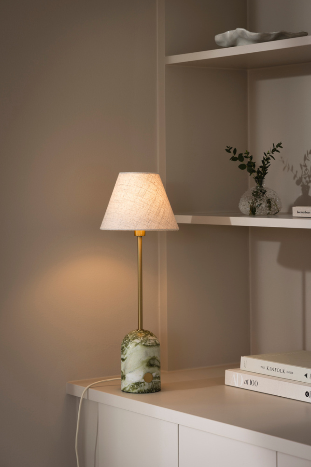 Gino Bordlampe Grøn Marmor