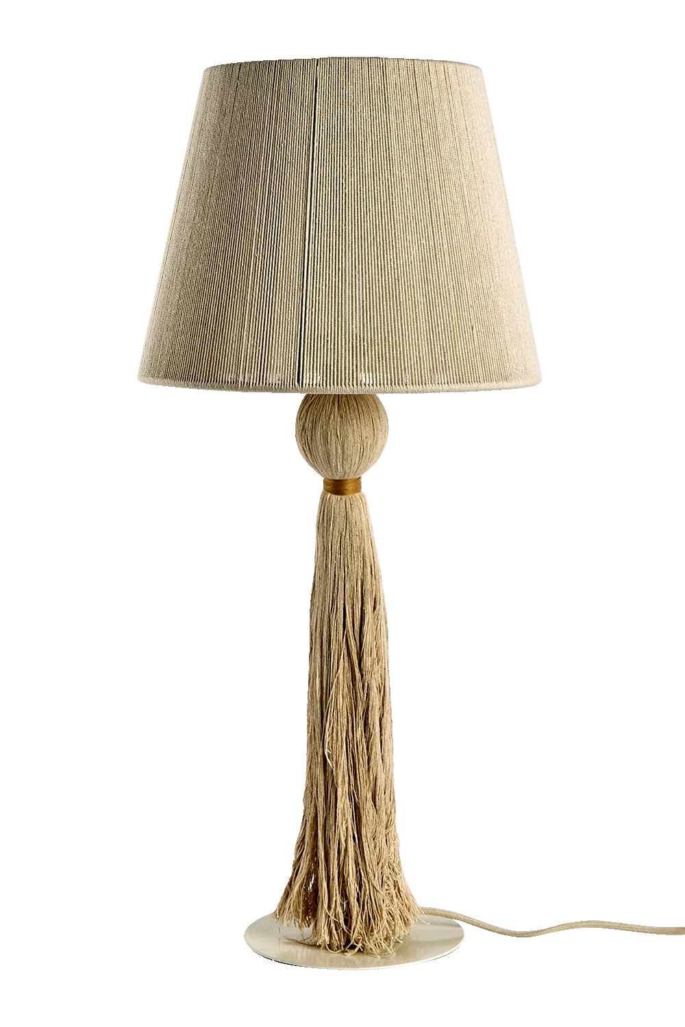MILLA Bordslampa L, Natur/brun