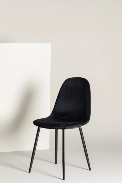 Polar Matstolar 2-pack svart velvet