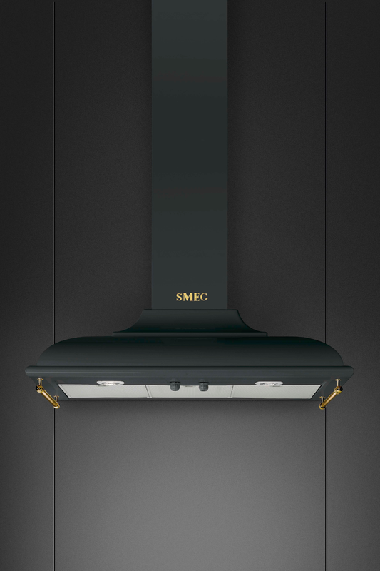 Väggmonterad köksfläkt 90 cm | Antracit