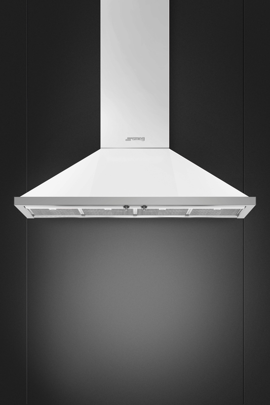 Väggmonterad köksfläkt 120 cm | Vit