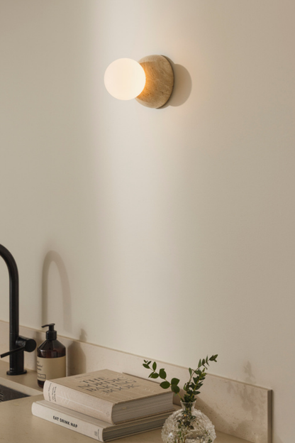 Förhandsboka Torrano Vägglampa /Taklampa Travertin 13cm