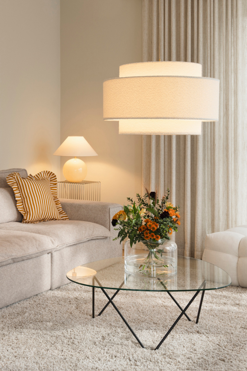 Iris Bordslampa Beige 45cm