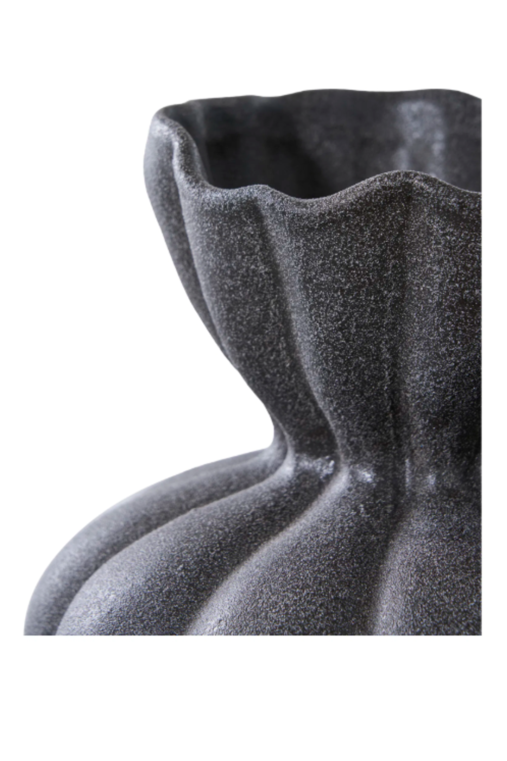 Black Ceramic Vase