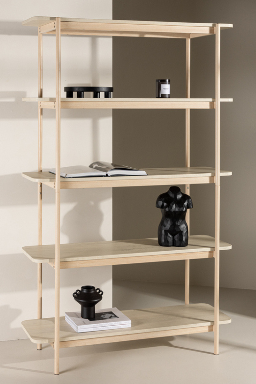 Heim Shelf 40 x 120 x 190 Whitewashed