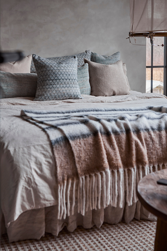 FRASSE Filt, Beige/svart/vit