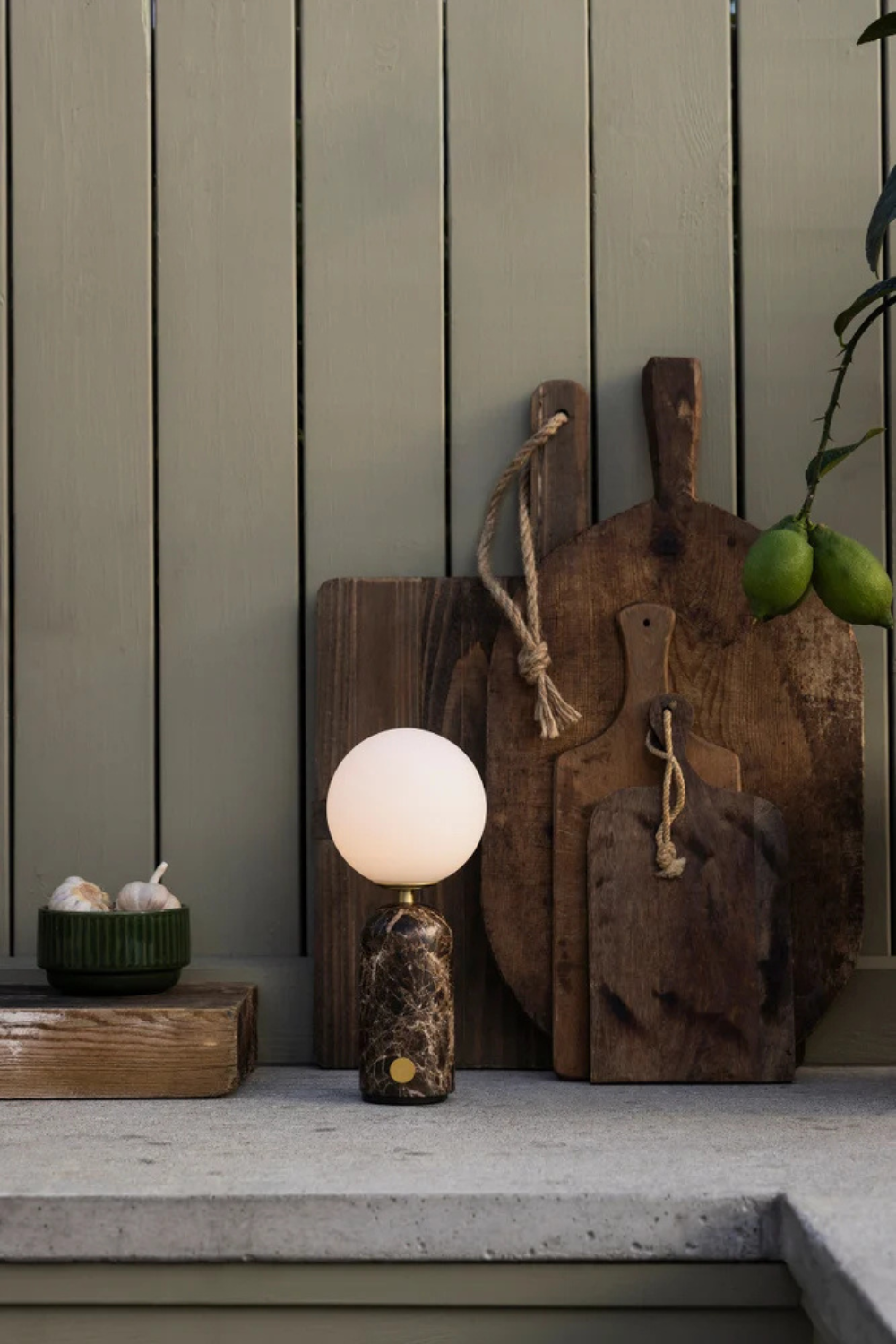 Förhandsboka Torrano Portabel Bordslampa Brun