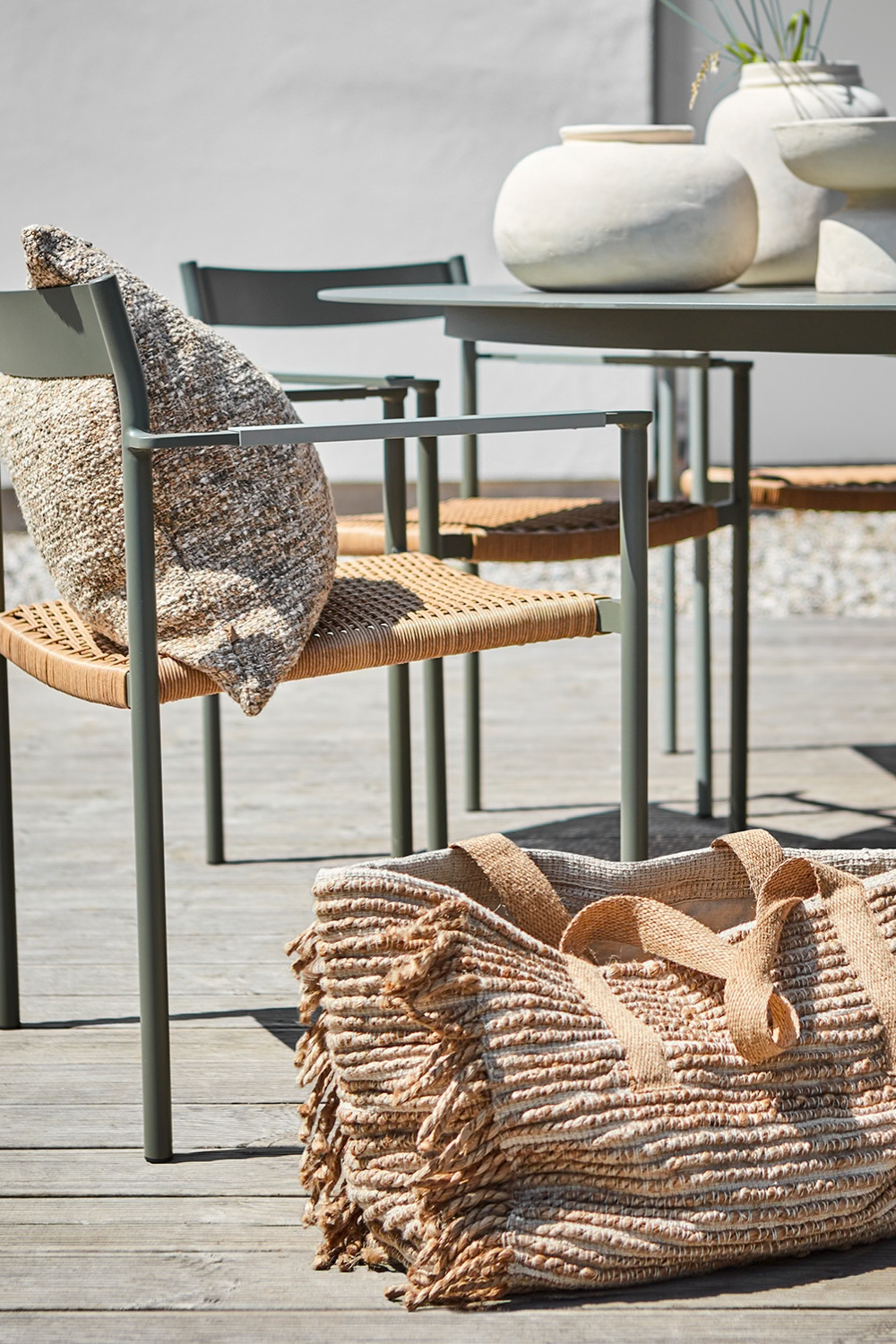 ATHENA Urna, Beige H18cm