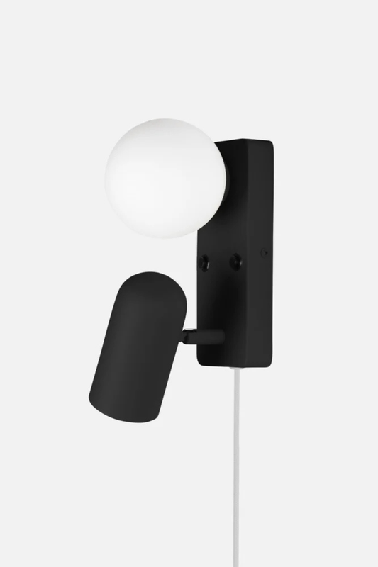 Wandlamp Doppio Zwart