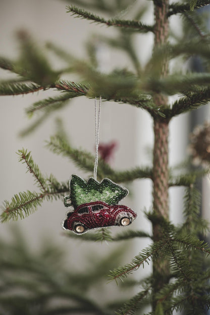 Car with tree  Julgransdekoration
