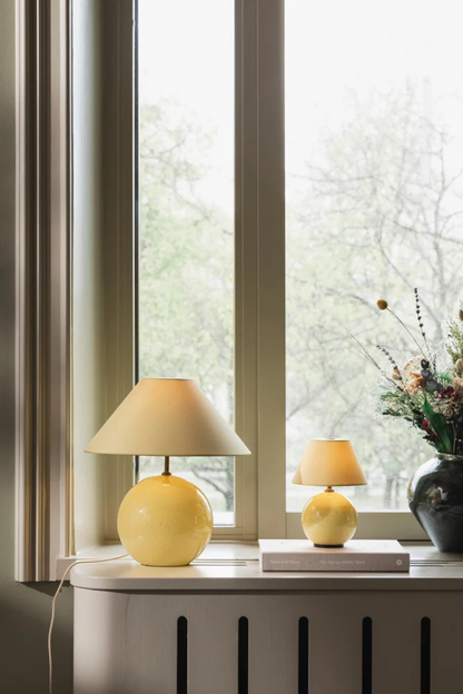 Portabel Bordslampa Iris 16cm Gul