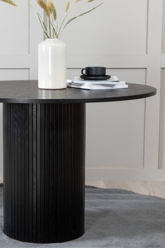 Bianca Dining Table ⌀110 Black