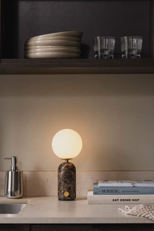 Förhandsboka Torrano Portabel Bordslampa Brun