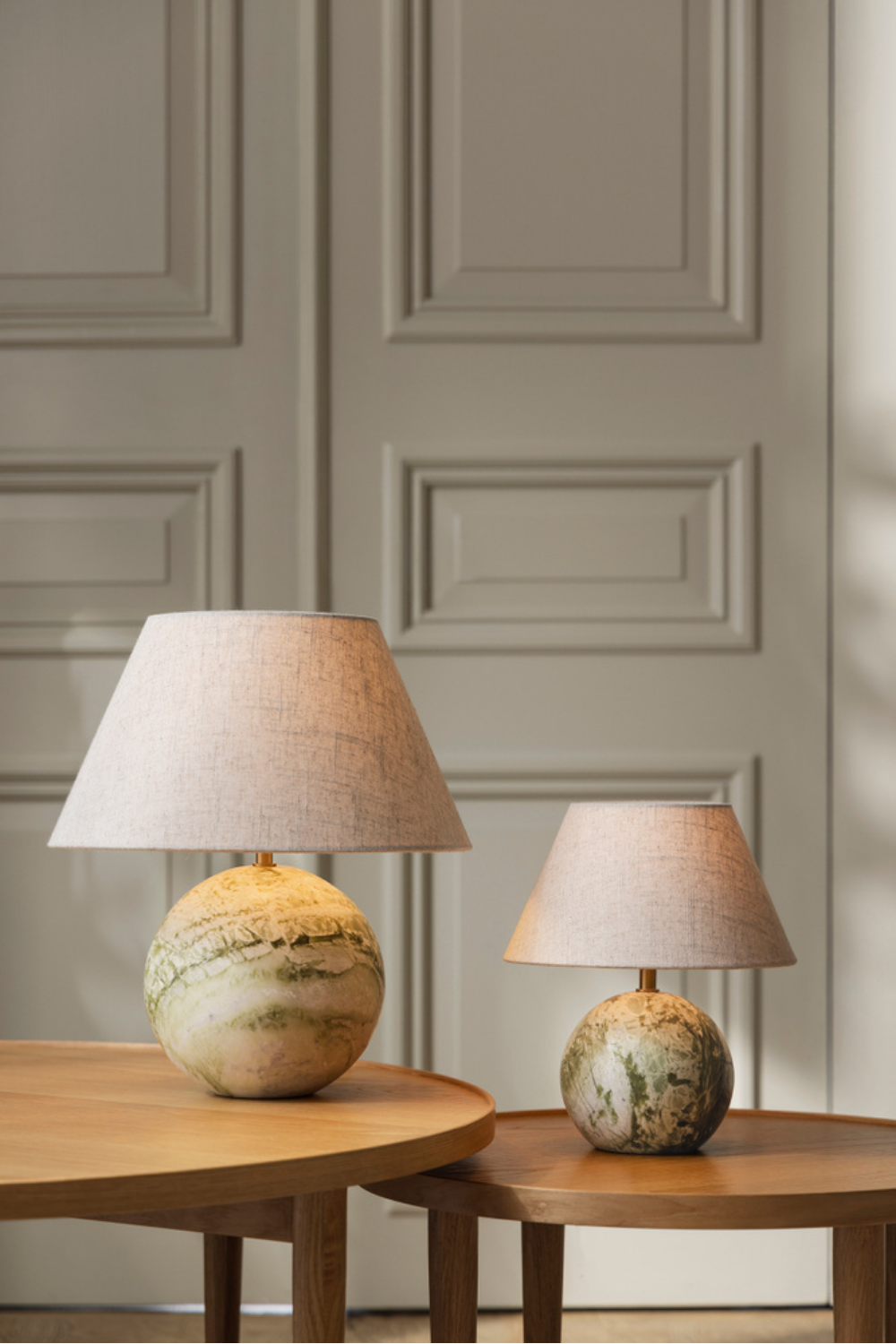Castello Bordlampe Lysegrøn 35cm