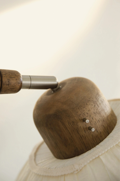 ESSET Golvlampa Brun/vit